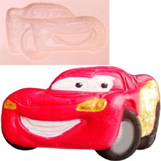 Forma de Silicone Mini Bolo Carros Mcqueen Disney 11x8cm 1757 Top