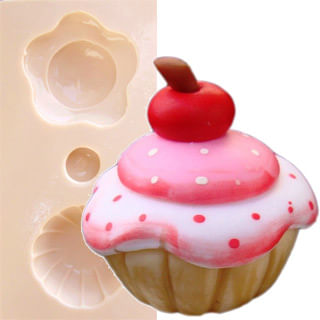 Kit com 6 Borrachas Cupcake