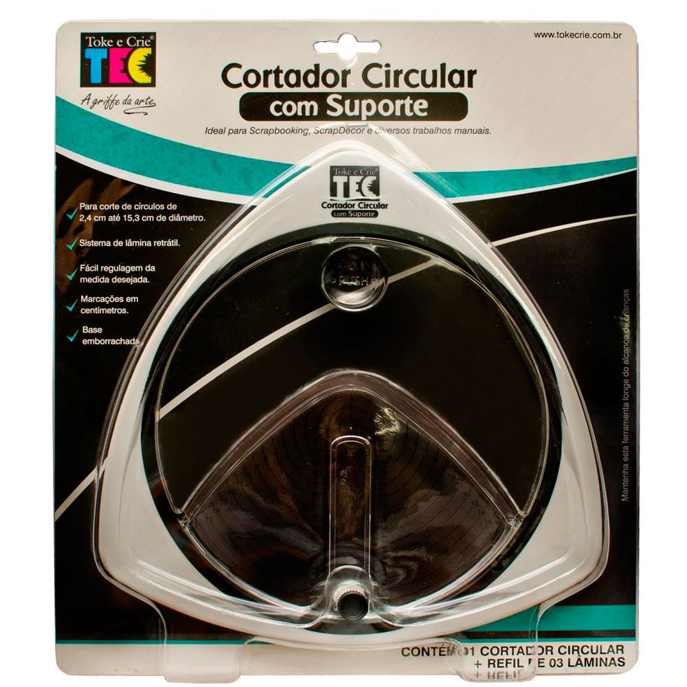 Cortador Circular com Suporte Art e Montagem + Refil