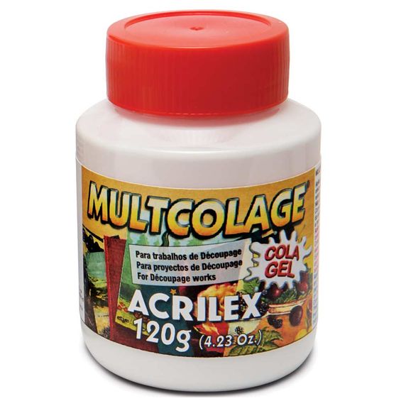 Multcolage Cola Gel Acrilex 120g - 18112 BRANCA