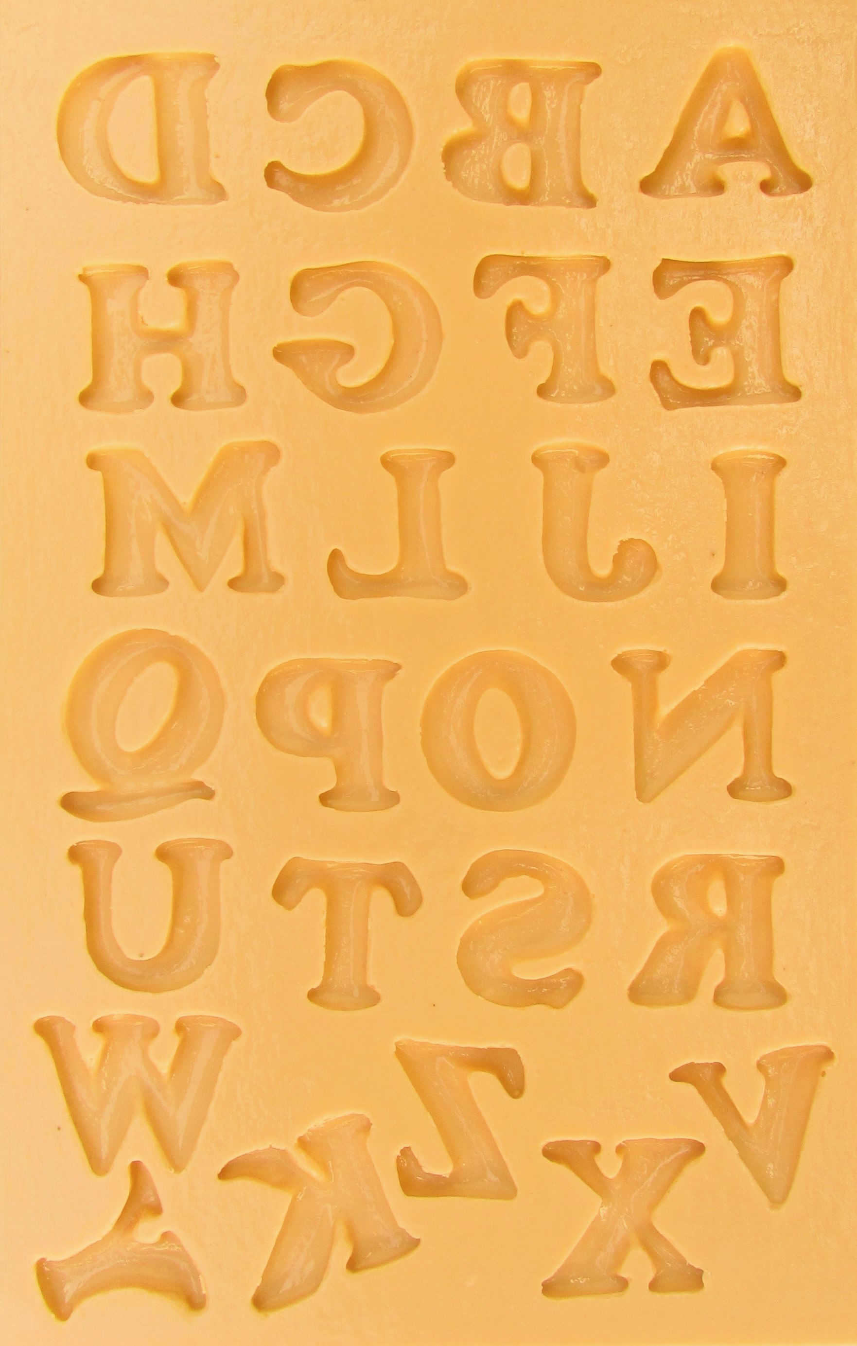 Molde De Silicone Para Biscuit Alfabeto Grande 347 Casadaarte Molde de letras para mural. molde de silicone para biscuit casa da arte modelo alfabeto grande 347