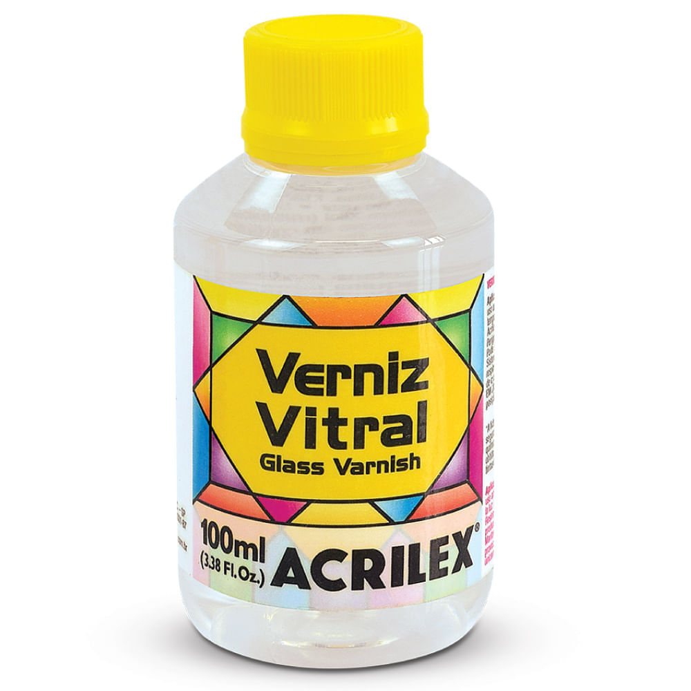 Verniz Vitral Acrilex 100 ml - Incolor 500 - CasaDaArte