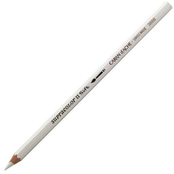 Lápis Aquarelável Supracolor Ii Soft Caran D'ache - Cores Cinzas e Terrosas WHITE - 001