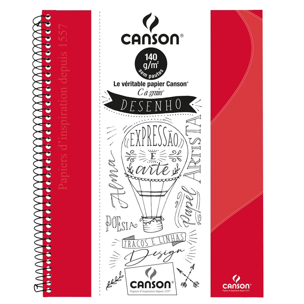 caderno_canson_sem_pauta_80flhs_-A4_140GM2_vermelho