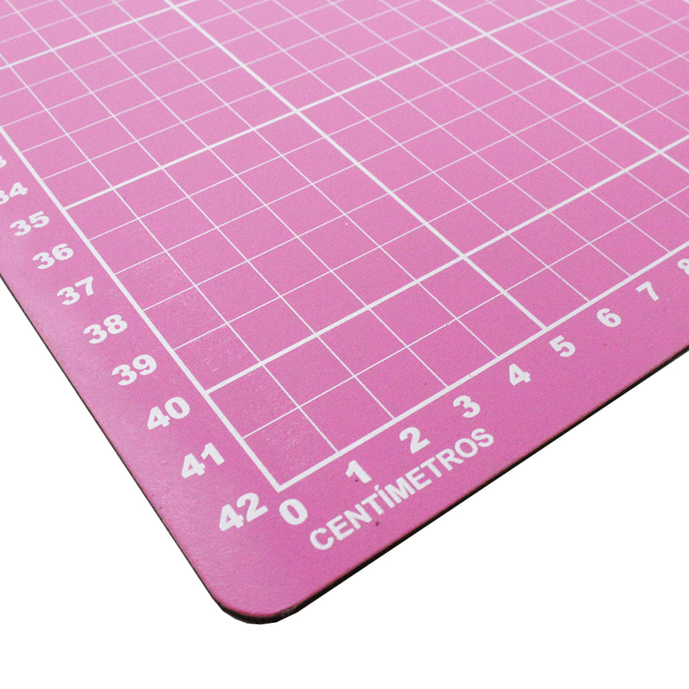 Base de corte A1 de doble cara, 90 x 60 cm, color rosa, para