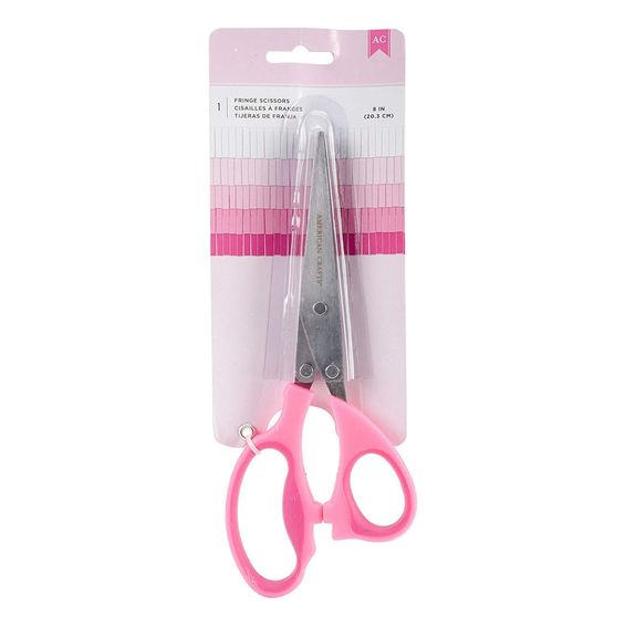 Tesoura de Franja American Craft Fringe Scissor Pink - 320653