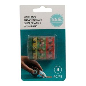Kit-Fita-Adesiva-Washi-Tape-Floral-We-R-Memory-Keepers-com-4-Pecas-–-Bright-Floral-Washi-Tapes-WER397-–-660679
