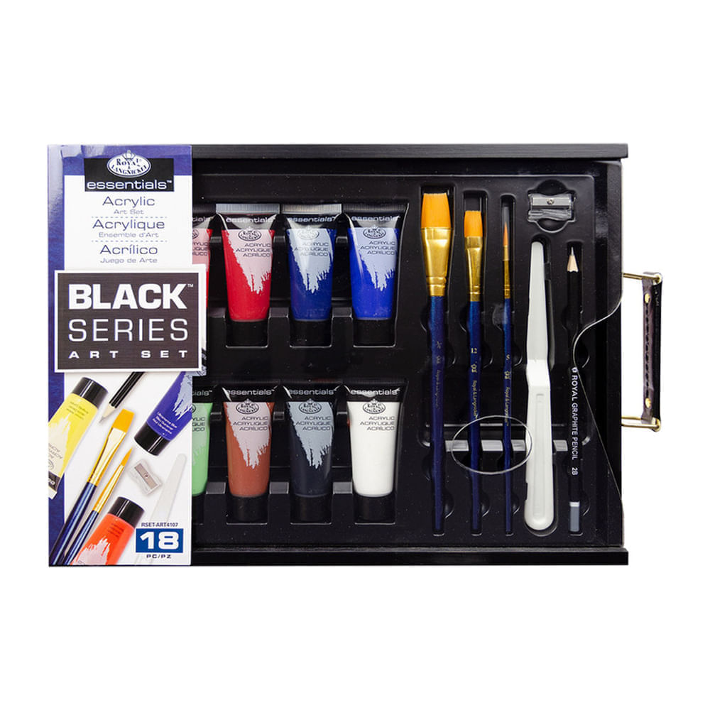 Maleta-de-Acrilico-Jogo-de-Arte-Royal-e-Langnickel-Black-Series-Art-Set-18-pecas-RSET-ART4107-0