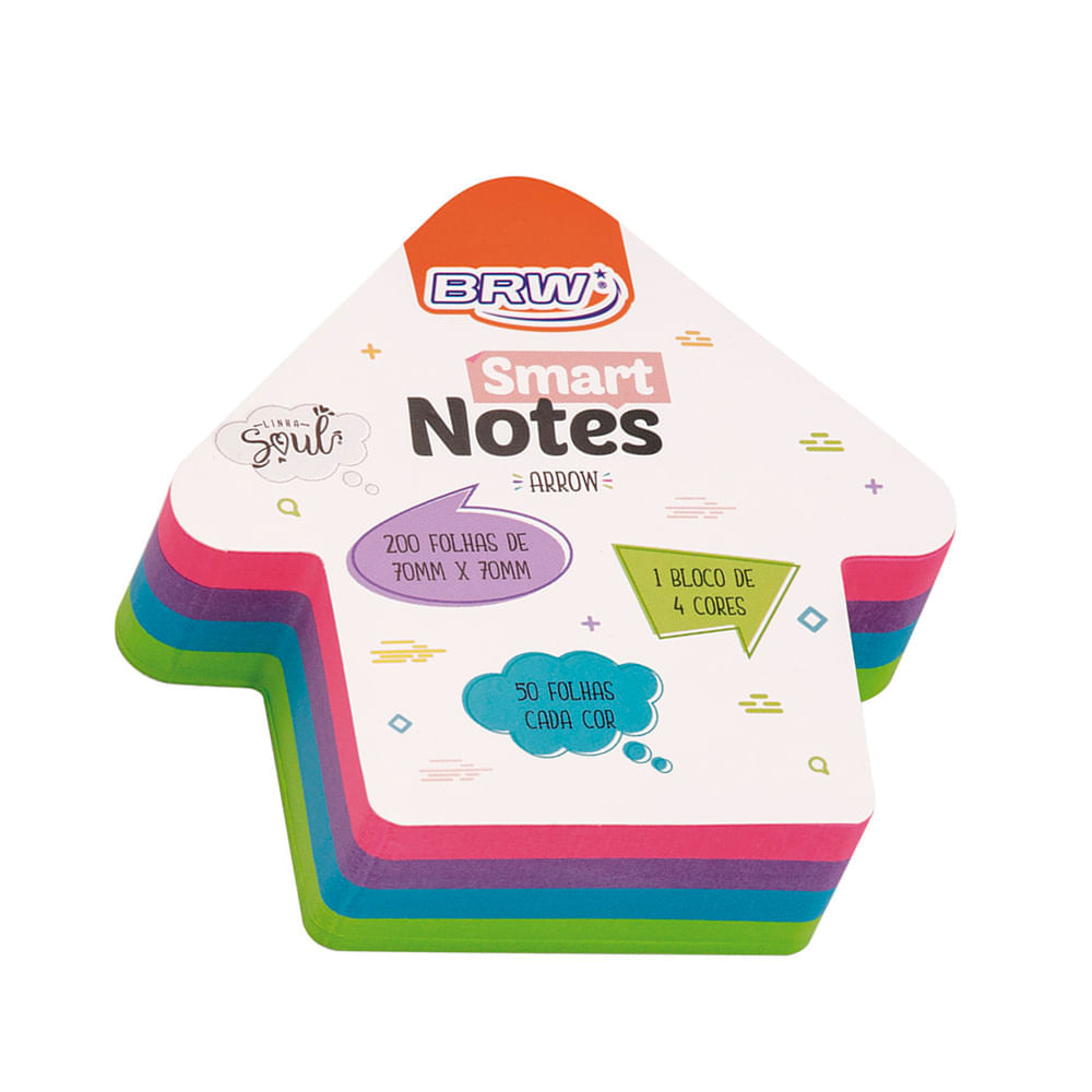 Bloco-Smart-notes-Arrow-70x70mm-seta-colorido-soul-200fls-1bloco-BA7020-2