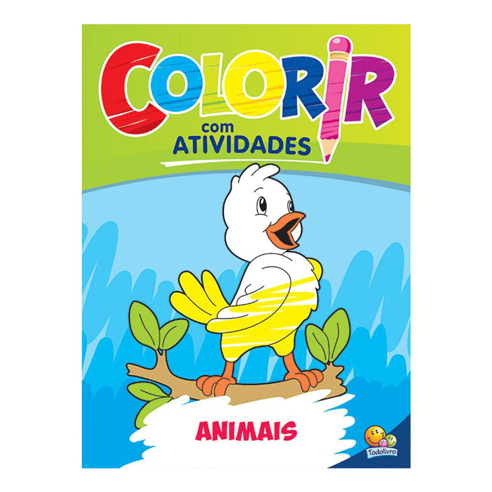 Livro Para Colorir Das Crianças S Com Animais Dos Desenhos