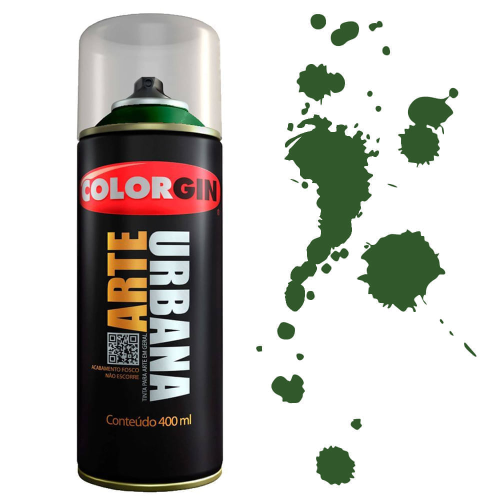 Tinta Spray Arte Urbana Colorgin 400ml Cores Frias Shopping Do Artesanato