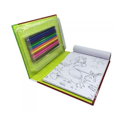 Kit 200 desenhos adulto p/ colorir + lápis de cor Envio Imediato