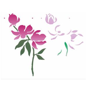 Stencil-de-Acetato-para-Pintura-OPA-20×25-Simples–Flor-Magnolias–OPA3176