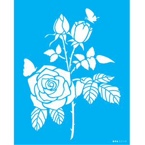 3210-20x25-Simples-Flor-Rosas-e-Borboleta