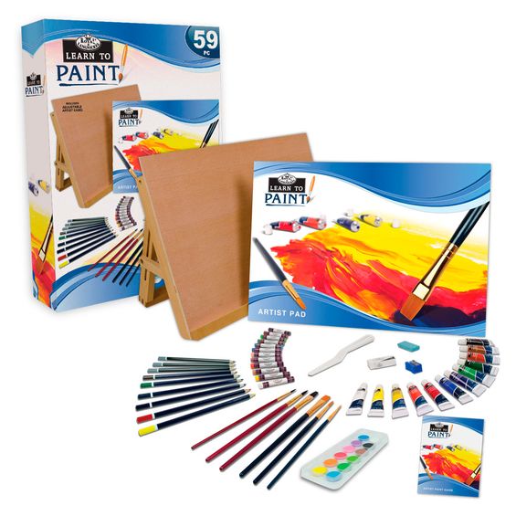 Kit Learn To Paint Royal & Langnickel com 59 Unidades - Rset-lt101