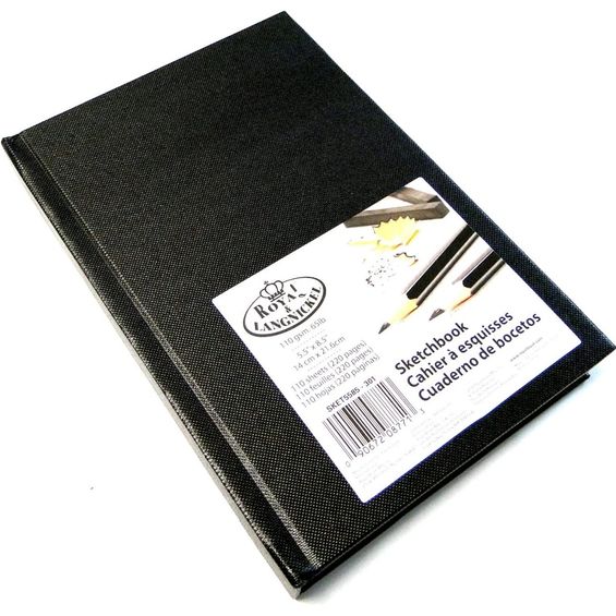 Sketchbook Royal & Langnickel A5 Capa Dura 110 Folhas - Sket5585-301