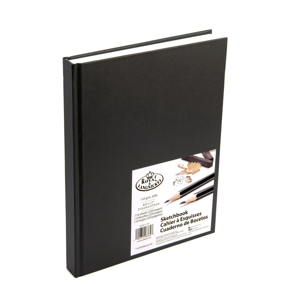 Sketchbook Royal & Langnickel A4 Capa Dura 110 Folhas Shopping do