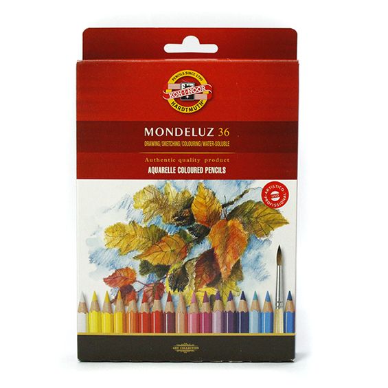 Lápis Aquarelável Mondeluz Koh-I-Noor com 36 Unidades - 3719