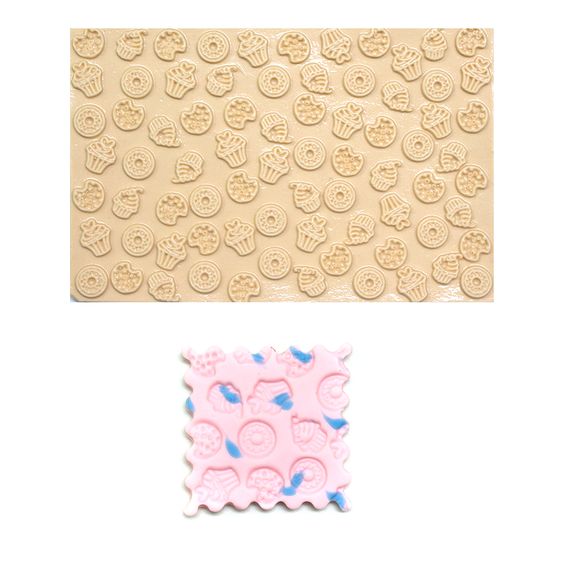 Molde de Silicone para Biscuit Casa da Arte - Modelo: Textura Docinhos 1422