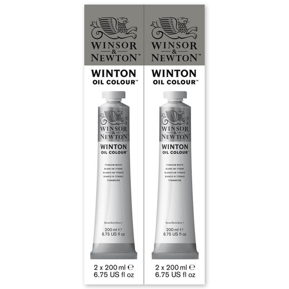 Tinta Óleo Winton 200ml Winsor & Newton com 2 Unidades Titanium White - 14900699