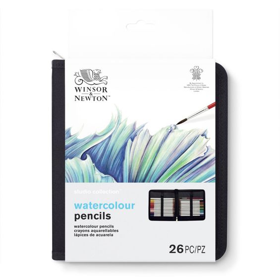 Estojo Lápis de Cor Aquarelável Winsor & Newton Studio Collection com 26 Peças - 2090005