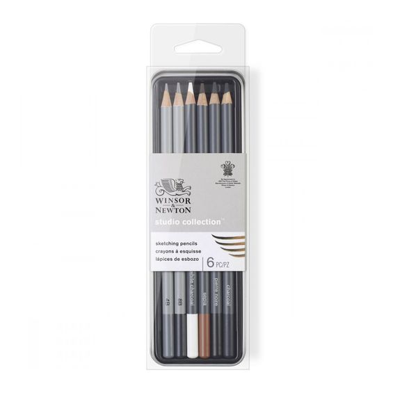 Estojo Lápis para Desenho Winsor & Newton Studio Collection com 6 Unidades - 0490011