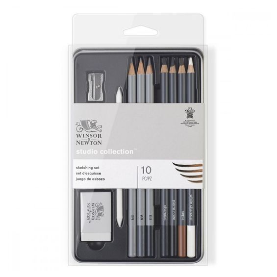 Estojo Lápis de Desenho Winsor & Newton Studio Collection 10 Unidades - 0490010