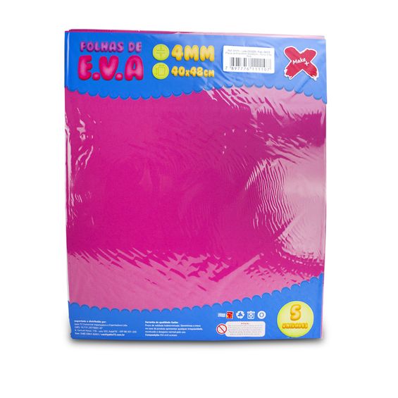 Placa de Eva Liso Make + 4mm 40x48cm Pink - 6111