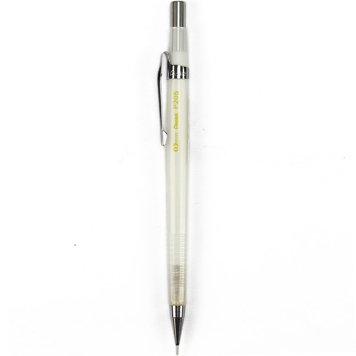 1-186456-lapiseira-Sharp-P200-Clena-P205CL-05mm-branco-Pentel