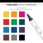 Marcadores-de-ponta-fina-04-mm-coloridos-com-12-unidades-Royal-e-Langnickel-MARK--Fineliner-Artist-Markers-2101-2