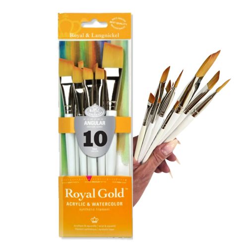 1-Kit-C-10-Pinceis-Angular-Royal-Gold-Acrylic---Watercolor-Rset-gta-2