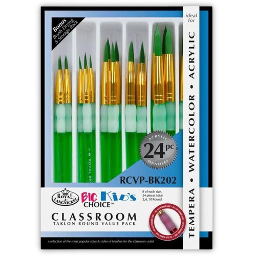 1-186797-Kit-Pinceis-com-Borracha-Anti-Deslizante-24Pecas-Brush-Sets-Classroom-Value-Packs-Acrylic-RoyaleLangnickel-Rcvp-bk202
